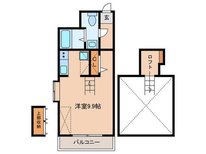 アクション別府(ワンルーム/7階)の間取り写真
