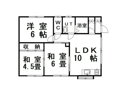 ハイツ園(3LDK/2階)の間取り写真