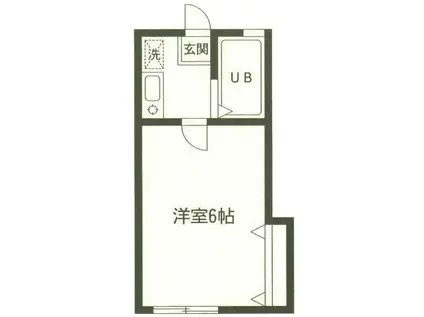 アーバンライフ本町(1K/1階)の間取り写真