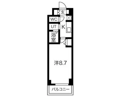 エムジェーシー神戸ハーバーウエスト(1K/3階)の間取り写真