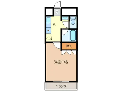 第5豊郷ビル(1K/2階)の間取り写真