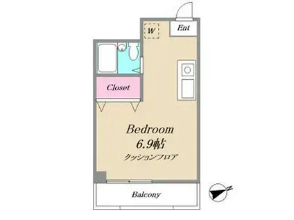 ピュアメゾンミネ(ワンルーム/2階)の間取り写真