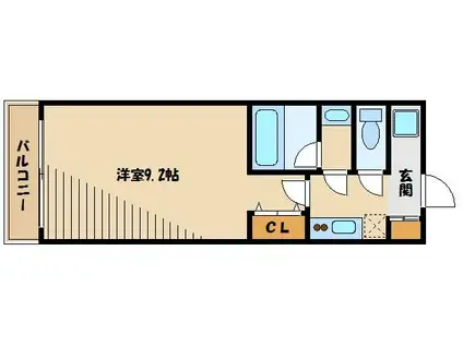 新百合グリーンビル(1K/7階)の間取り写真