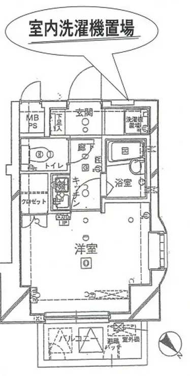 クレアシオン市ヶ谷西 2階階 間取り