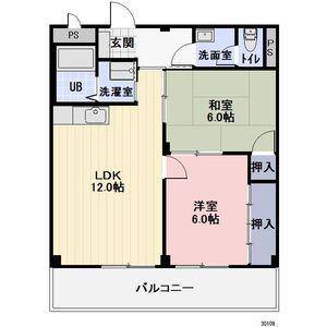 SURPLUSチェリー(2LDK/1階)の間取り写真