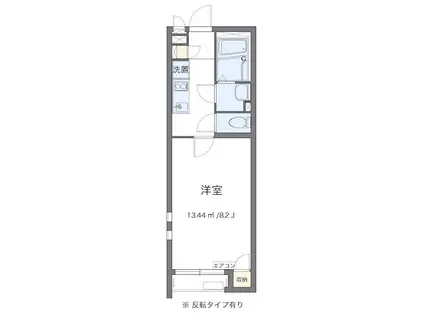 CESHIN(1K/1階)の間取り写真