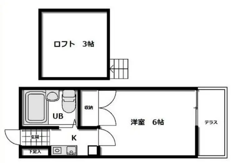 サンハイツ御園 2階階 間取り