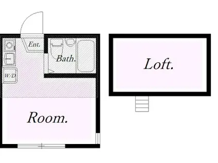 ユナイト上町ウィラッコディー(ワンルーム/1階)の間取り写真