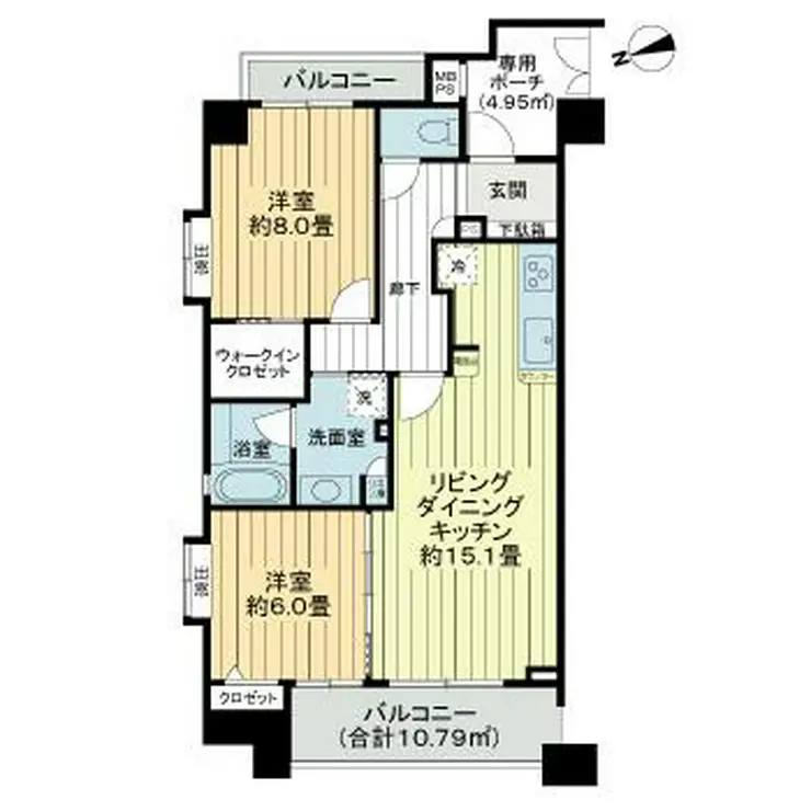 ライオンズスクエア小石川後楽園 4階階 間取り