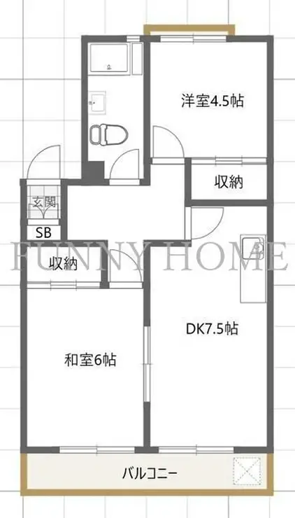 一杉マンション 2階階 間取り