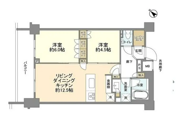 パークリュクス渋谷西原 6階階 間取り