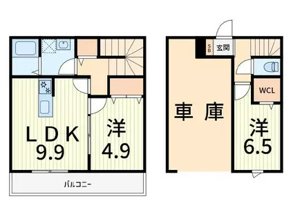 MER五番館(2LDK/1階)の間取り写真