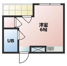 泉都ハイツ(ワンルーム/2階)の間取り写真