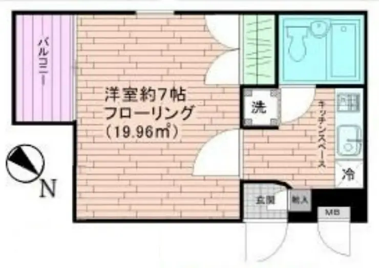 アサミハイツ 1階階 間取り