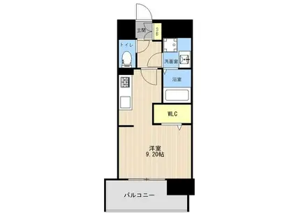 LIBTH新水前寺(ワンルーム/2階)の間取り写真