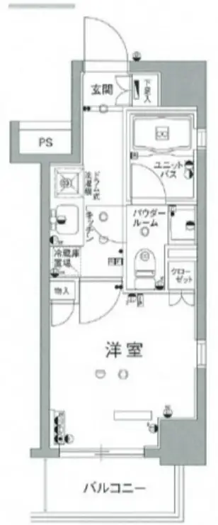 スカイコート初台 6階階 間取り