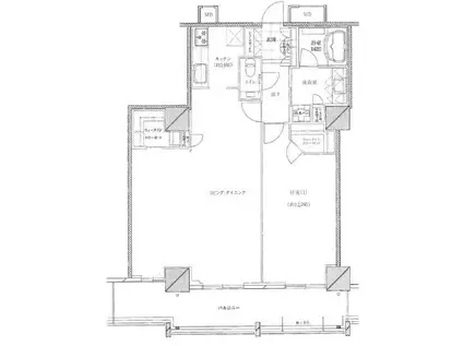 リュークスタワー・ザ・ウエスト(1LDK/27階)の間取り写真