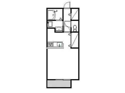 グリフル・ガーデン(1DK/1階)の間取り写真