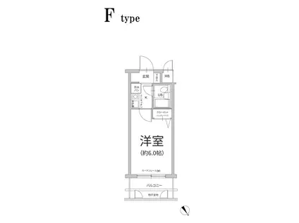エスリード京都河原町第3(1K/6階)の間取り写真