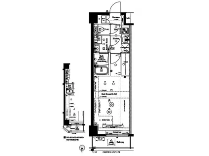 アークマーク池袋本町(1K/6階)の間取り写真