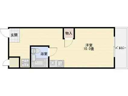 OMレジデンス柏原2(ワンルーム/3階)の間取り写真