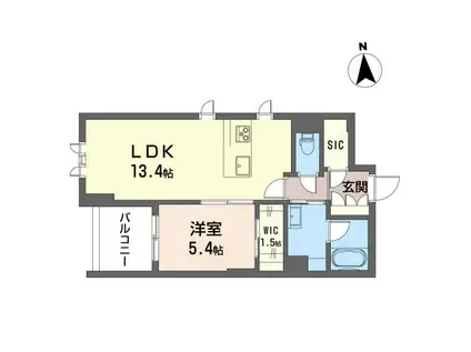 ザ・グランドオペラ並木(1LDK/2階)の間取り写真