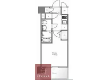 エスリード新梅田ノースポイント(1K/2階)の間取り写真