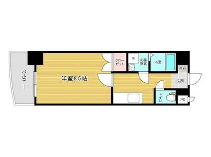 リファレンス門司駅前(1K/7階)の間取り写真