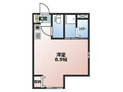 白金5丁目アパート(ワンルーム/1階)の間取り写真