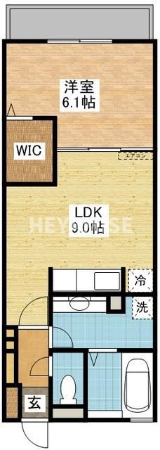 メゾン・ラ・パトリアK(1LDK/2階)の間取り写真