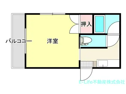 立田リヴ(1K/1階)の間取り写真