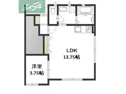 CITY GRANDE(1LDK/1階)の間取り写真