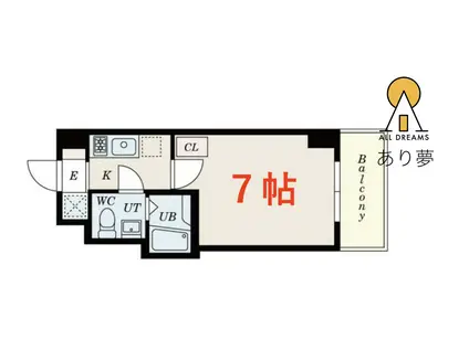 マリーナヨコハマプレミアム(1K/4階)の間取り写真