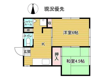 ADVANCE南館 二番館(2K/2階)の間取り写真