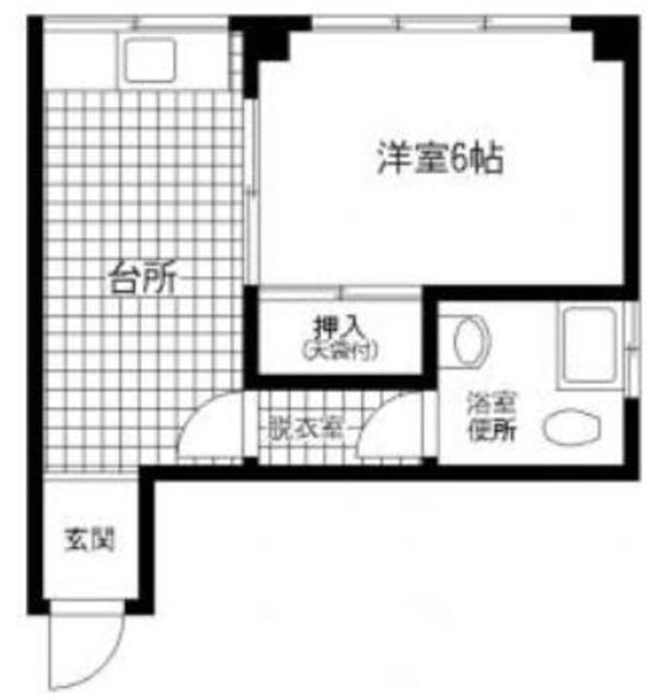 橋本ビル(1K/5階)の間取り写真