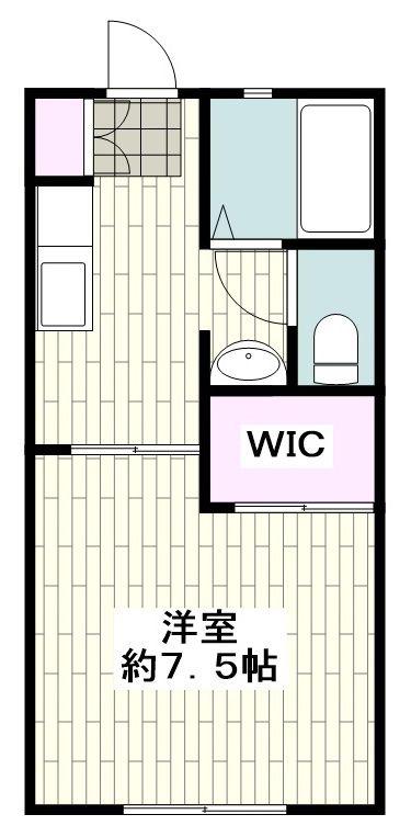 シャンテ(1K/2階)の間取り写真
