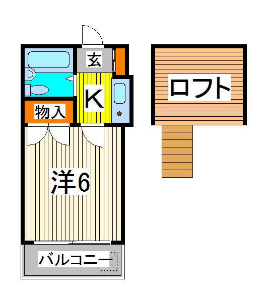 アルテハイム西川口(1K/1階)の間取り写真