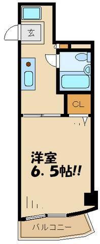 タピエスRフラット(1K/2階)の間取り写真