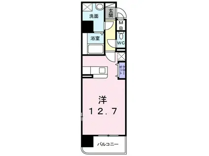 デイドリーム(ワンルーム/1階)の間取り写真