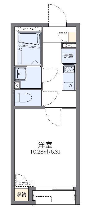 石神井台(1K/1階)の間取り写真