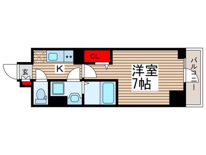 N-STAGE MATSUDO(1K/2階)の間取り写真