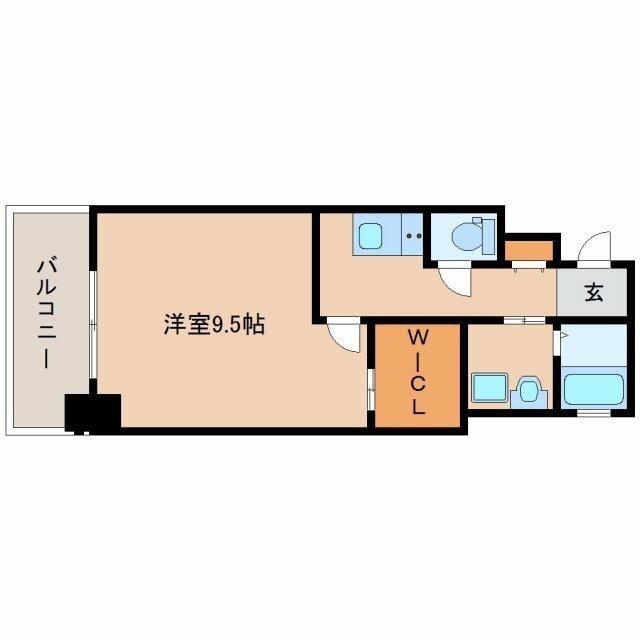内山神岳ビル(1K/5階)の間取り写真