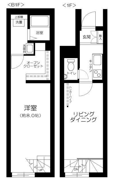 RIVENDELL EBISU(1LDK/1階)の間取り写真