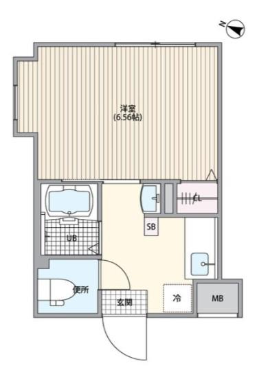 FUSION練馬春日町レジデンス(1K/1階)の間取り写真