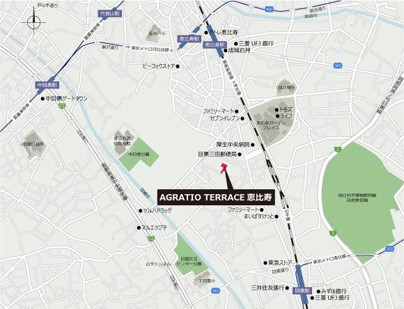 AGRATIO TERRACE 恵比寿(2LDK/2階)の間取り写真