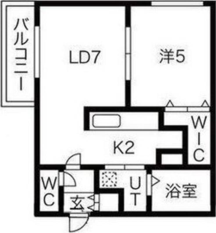 NIPPO CORE 福住(1LDK/2階)の間取り写真