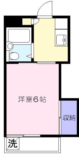 ベネッセA(1K/2階)の間取り写真
