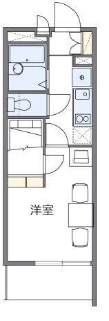 サンテラスA&P(1K/3階)の間取り写真