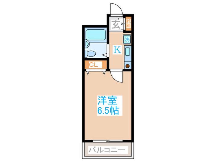 ルミエール(1K/3階)の間取り写真