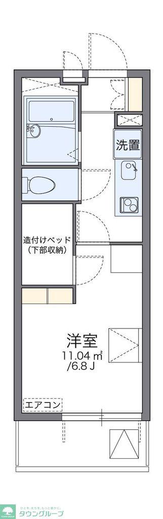 レオパレス南大和田(1K/4階)の間取り写真